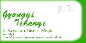 gyongyi tihanyi business card